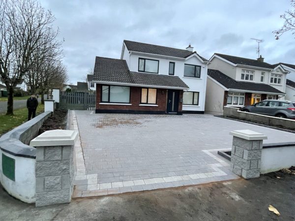 Block paving installation in Adamstown, Dublin