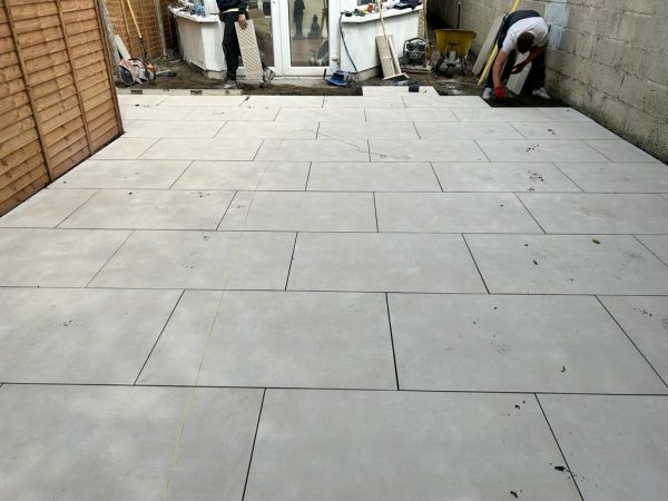 Patio paving in Dollymount, County Dublin, https://en.wikipedia.org/wiki/Dollymount, Dublin 3, Dublin