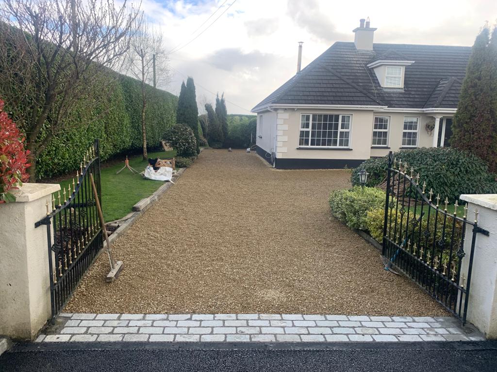 Gravel Stone Being Laid In Ballinaclash