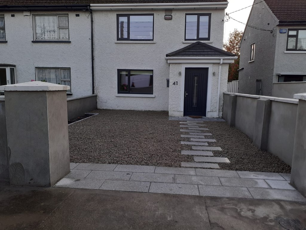 Gravel Stone Being Laid In Templeogue